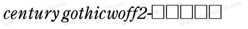 century gothicwoff2字体转换